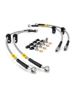 Audi Q5 Quattro 80A All Models with Brembo Calipers excluding SQ5 (Deletes Hardline) 2017- Brake Lines HEL Stainless Steel Braided