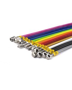 Suzuki VL800 Volusia 2001-2005 Standard Replacement Brake Lines HEL Stainless Steel Braided