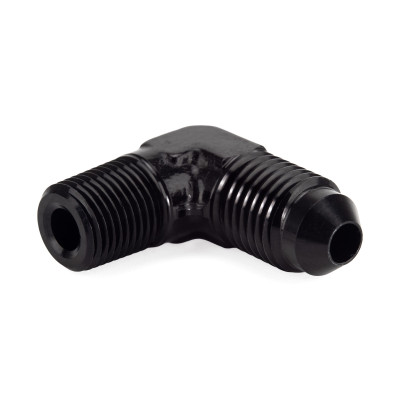 AN4 Male to 1/8" NPT Male 90° Fixed Elbow Adapter HEL Aluminium