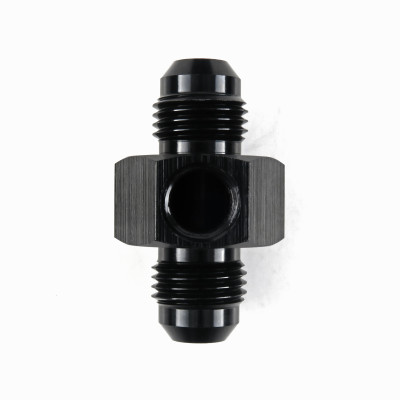 HEL Aluminium -6 AN Male to -6 AN Male Straight Adapter with 1/8" NPT Sensor Port