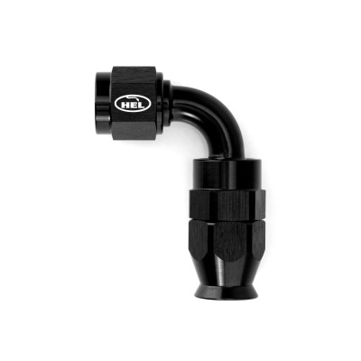 HEL Aluminium -6 AN 90° Hose End Fitting for Braided PTFE Hose